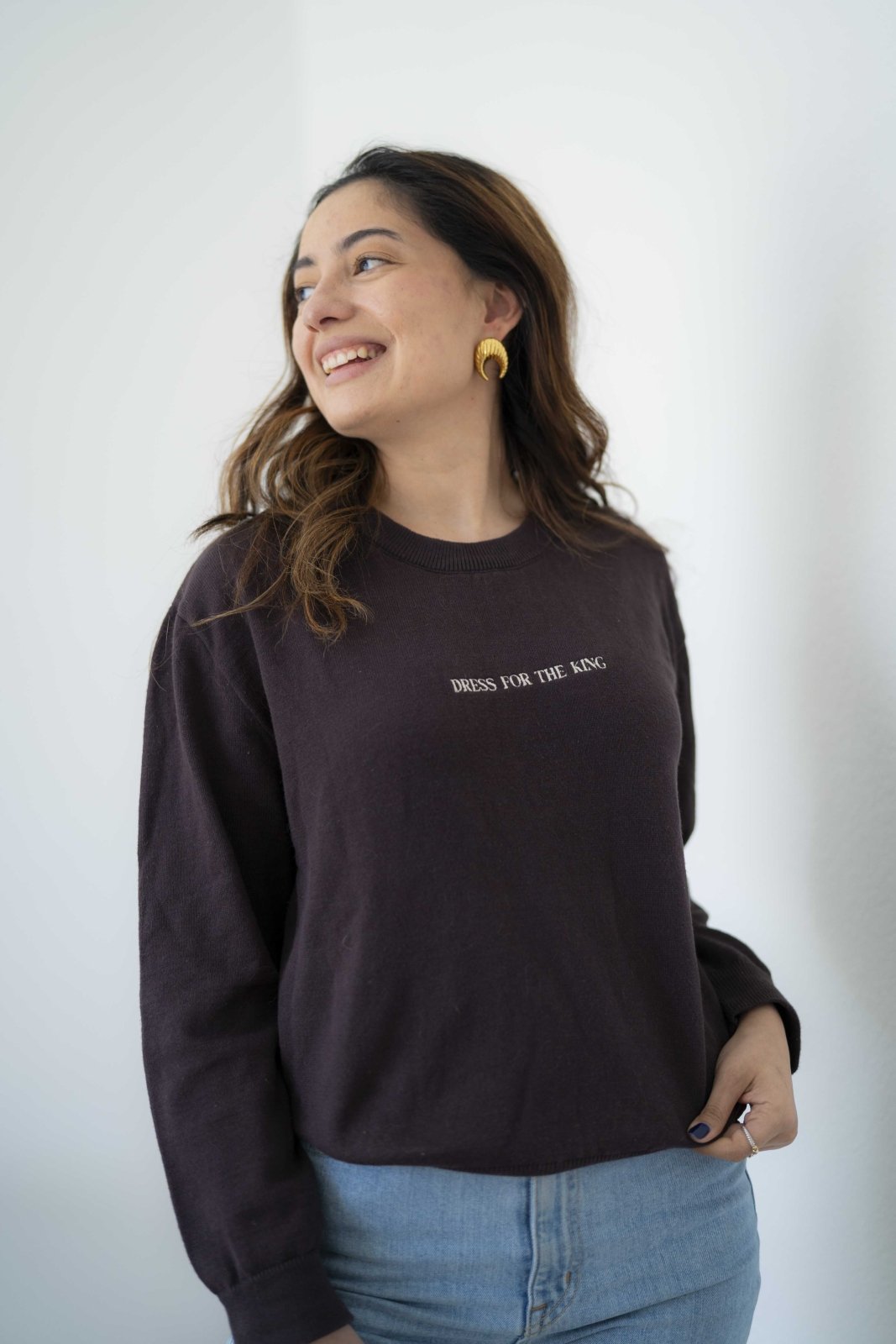 Dress for the King Cotton Sweater - GABRIELLE ISABEL