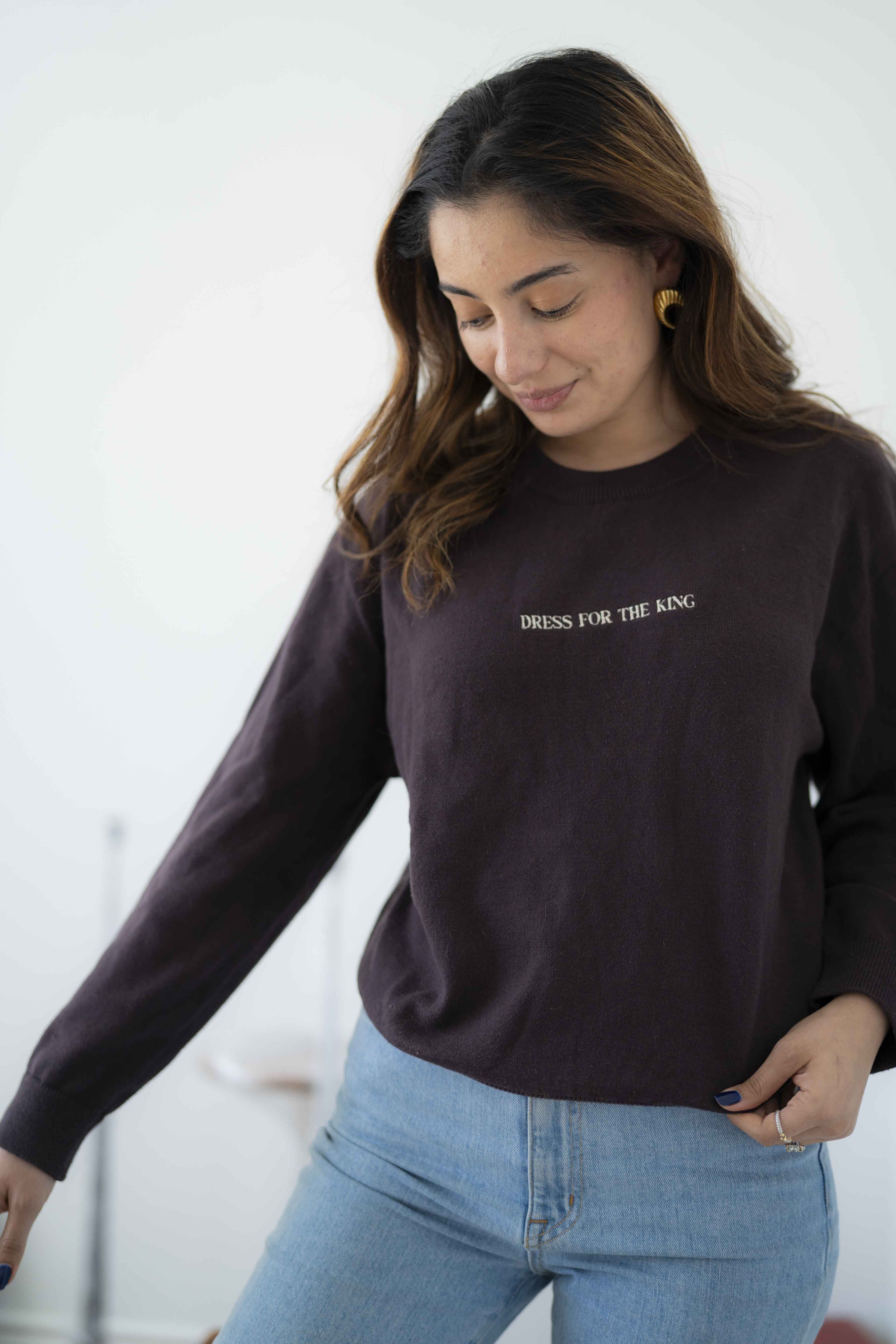 Dress for the King Cotton Sweater - GABRIELLE ISABEL