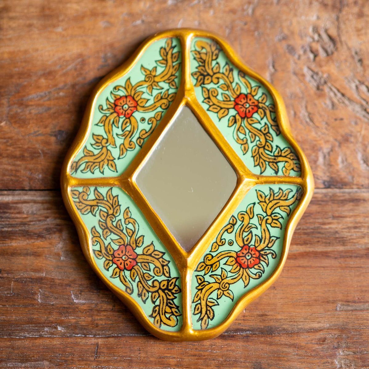 Peruvian Rare Hand-Painted Mirrors