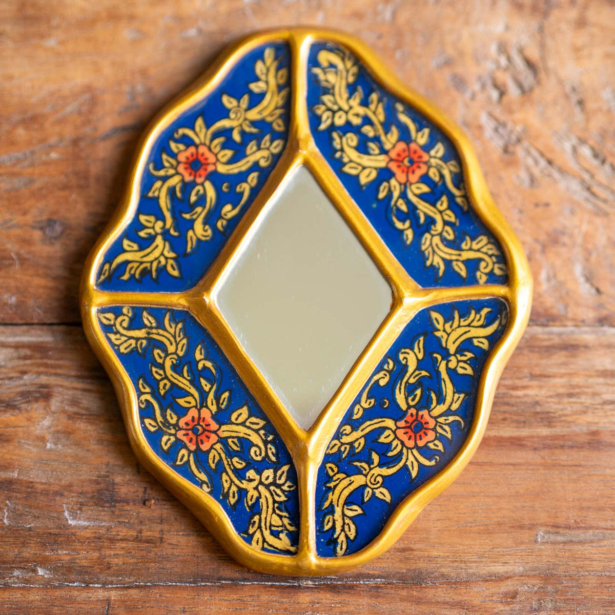 Peruvian Rare Hand-Painted Mirrors