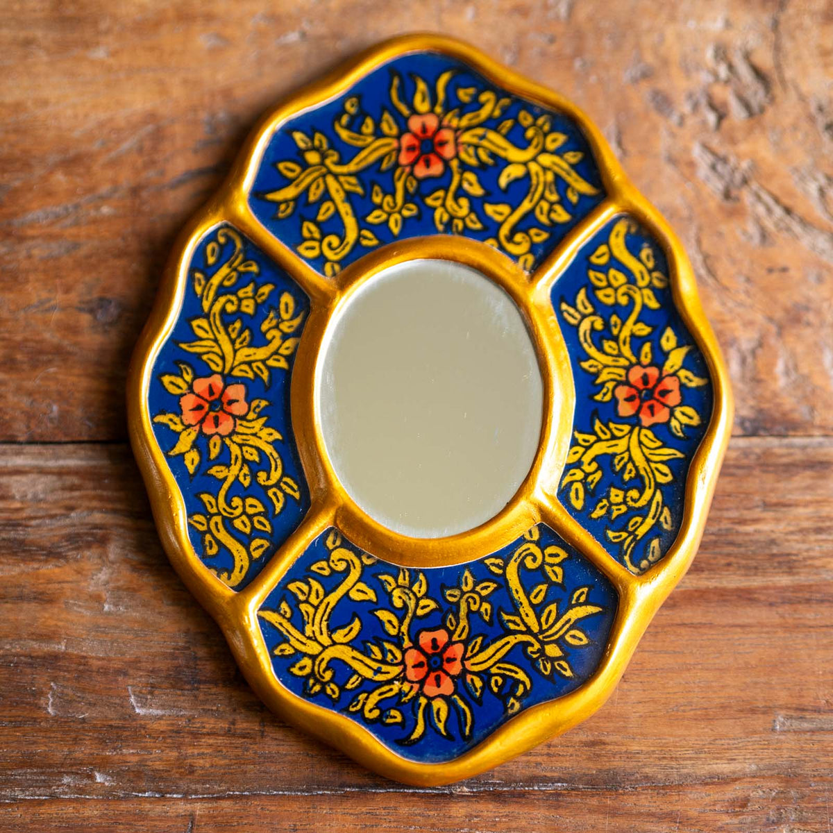 Peruvian Rare Hand-Painted Mirrors