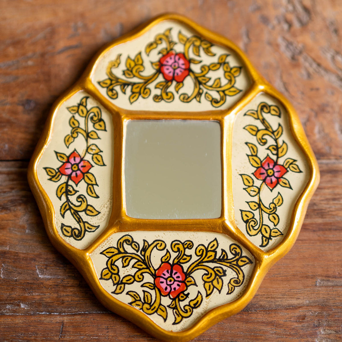 Peruvian Rare Hand-Painted Mirrors