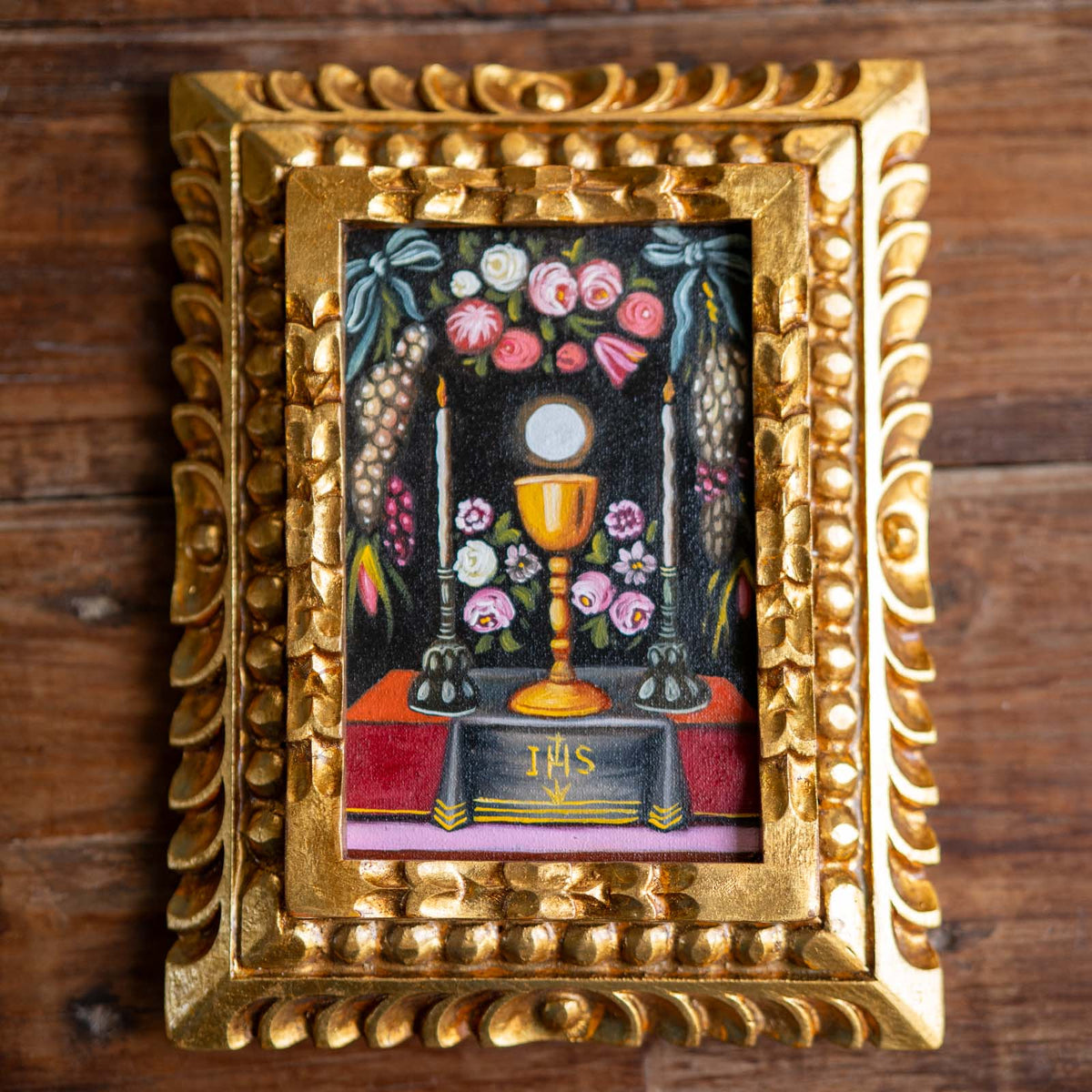Most Holy Eucharist Rare Catholic Painting