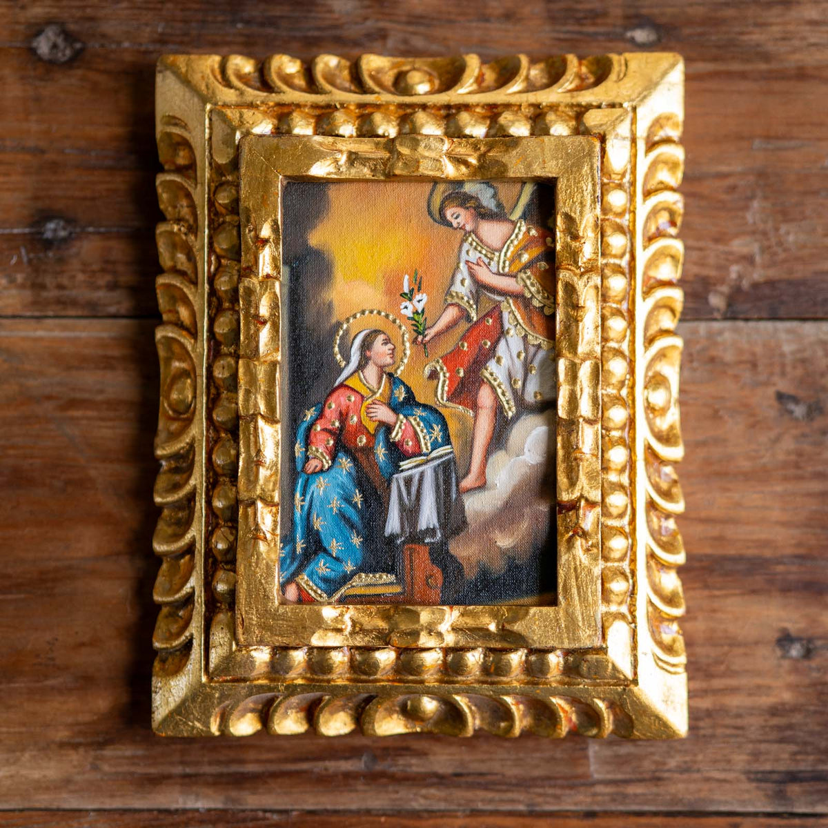 Annunciation of the Blessed Virgin Mary Rare Catholic Painting