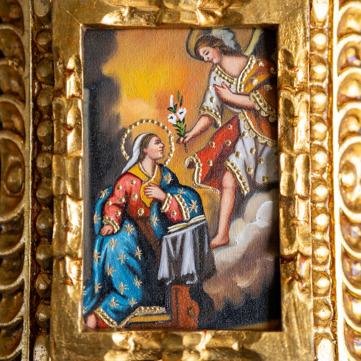 Annunciation of the Blessed Virgin Mary Rare Catholic Painting