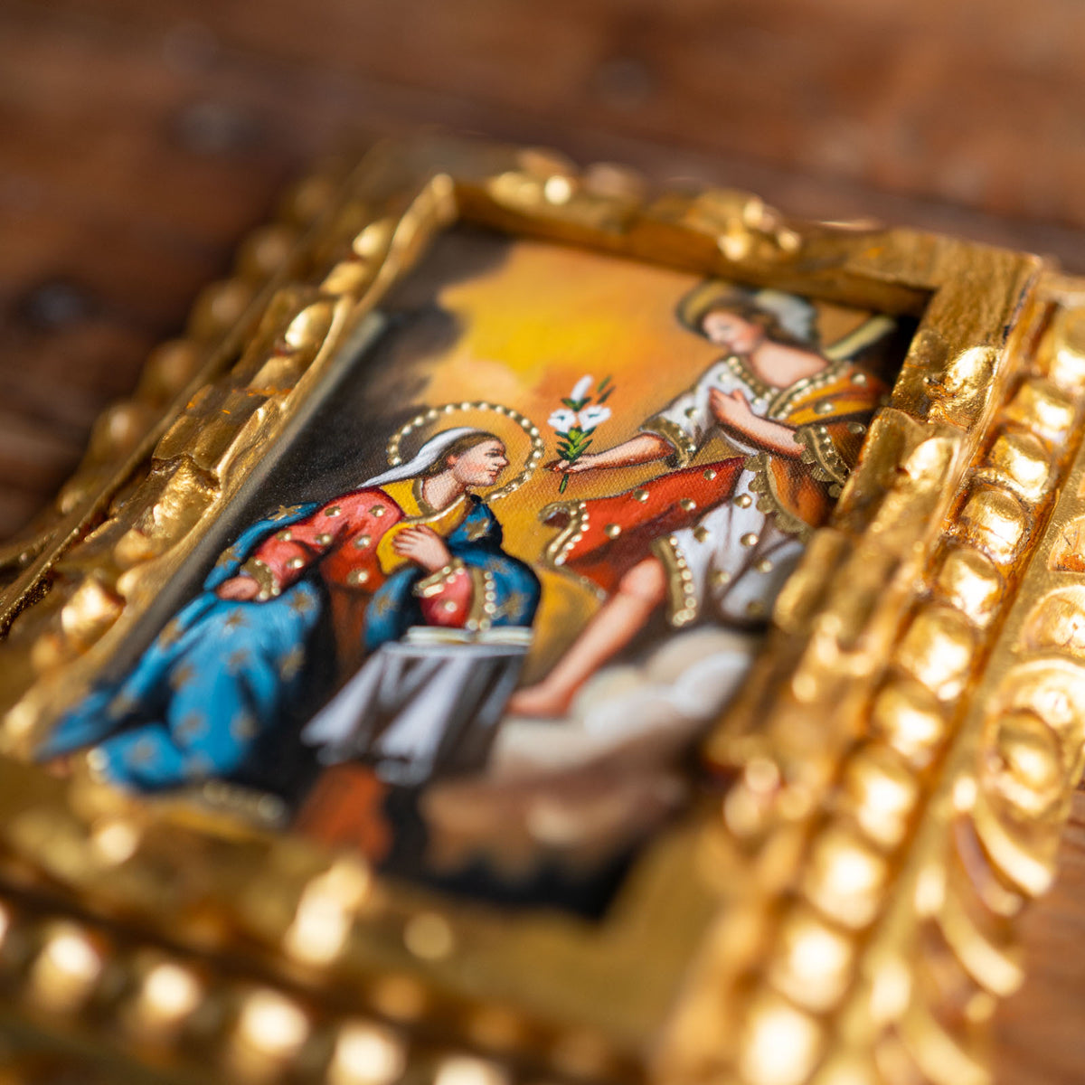 Annunciation of the Blessed Virgin Mary Rare Catholic Painting