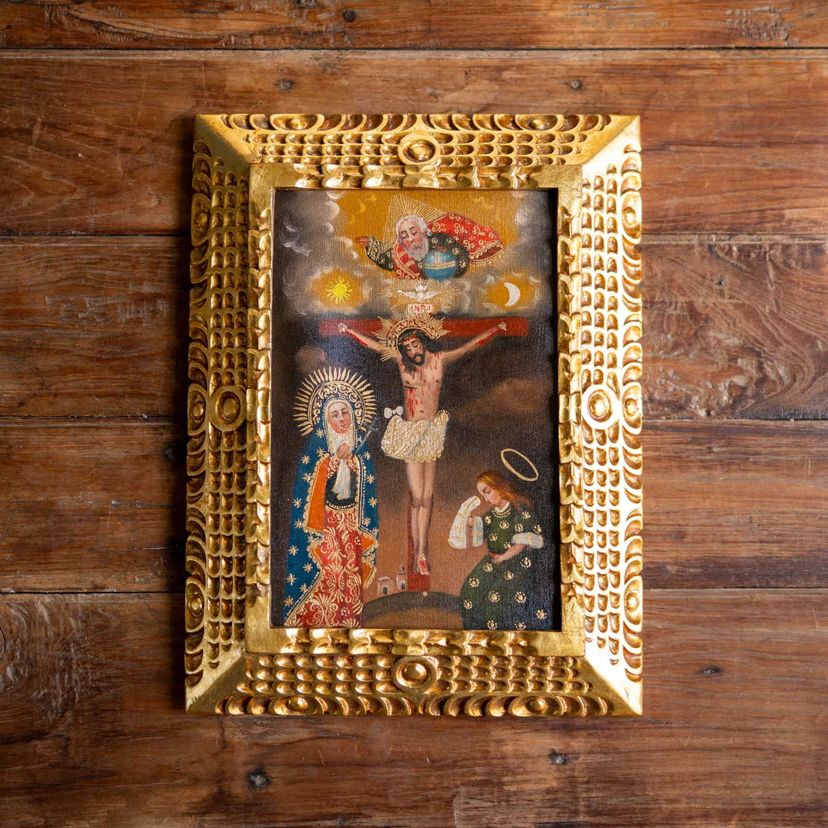 Calvary Rare Catholic Painting