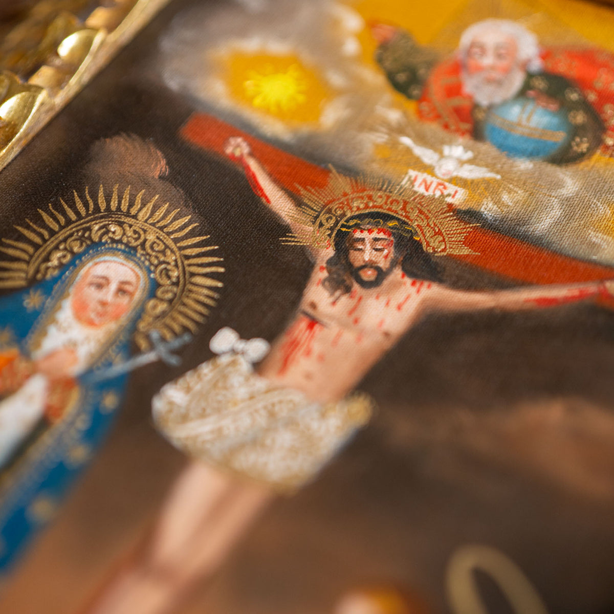 Calvary Rare Catholic Painting