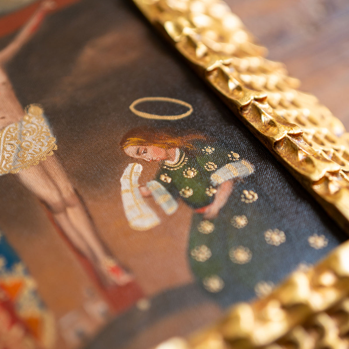 Calvary Rare Catholic Painting