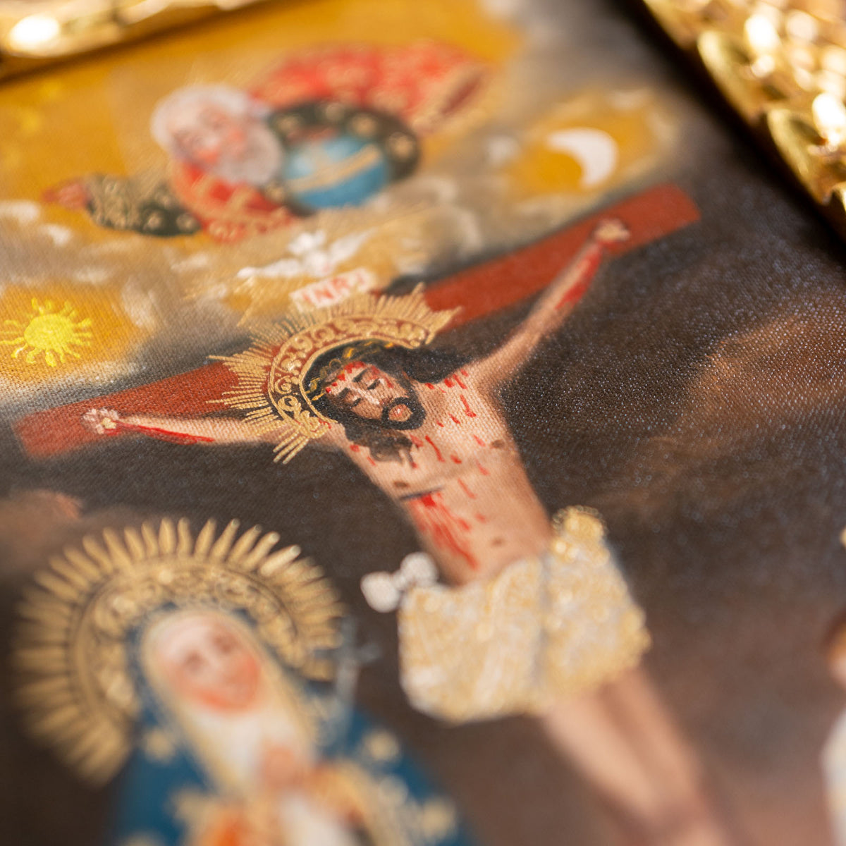 Calvary Rare Catholic Painting