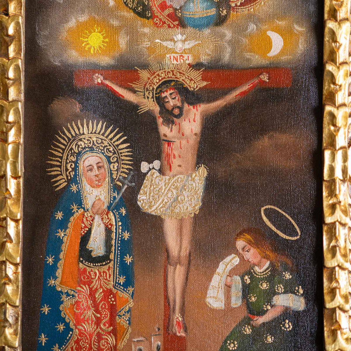 Calvary Rare Catholic Painting