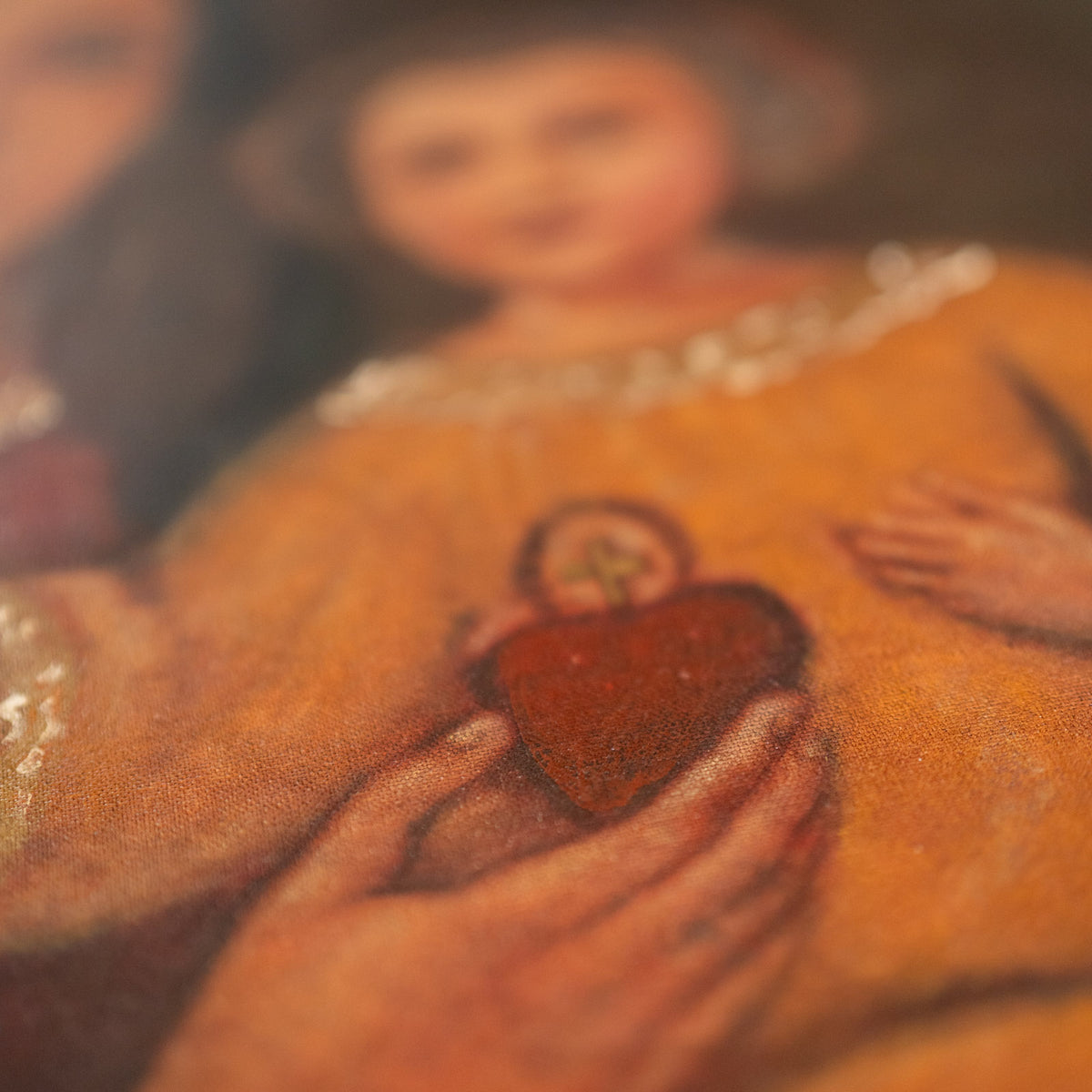 Madonna and Child Rare Commissioned Catholic Painting