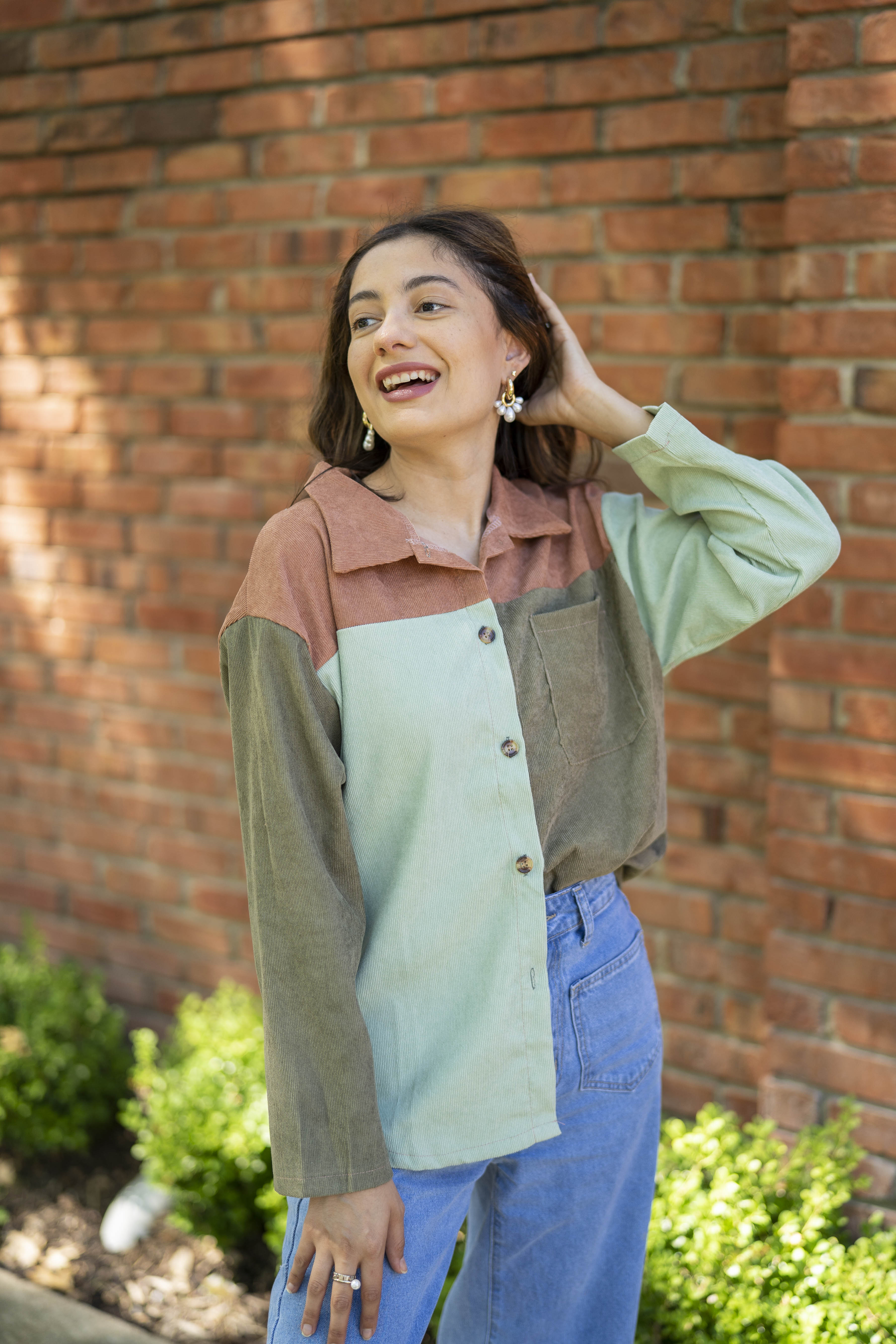 Caramel Apple Button Down - GABRIELLE ISABEL