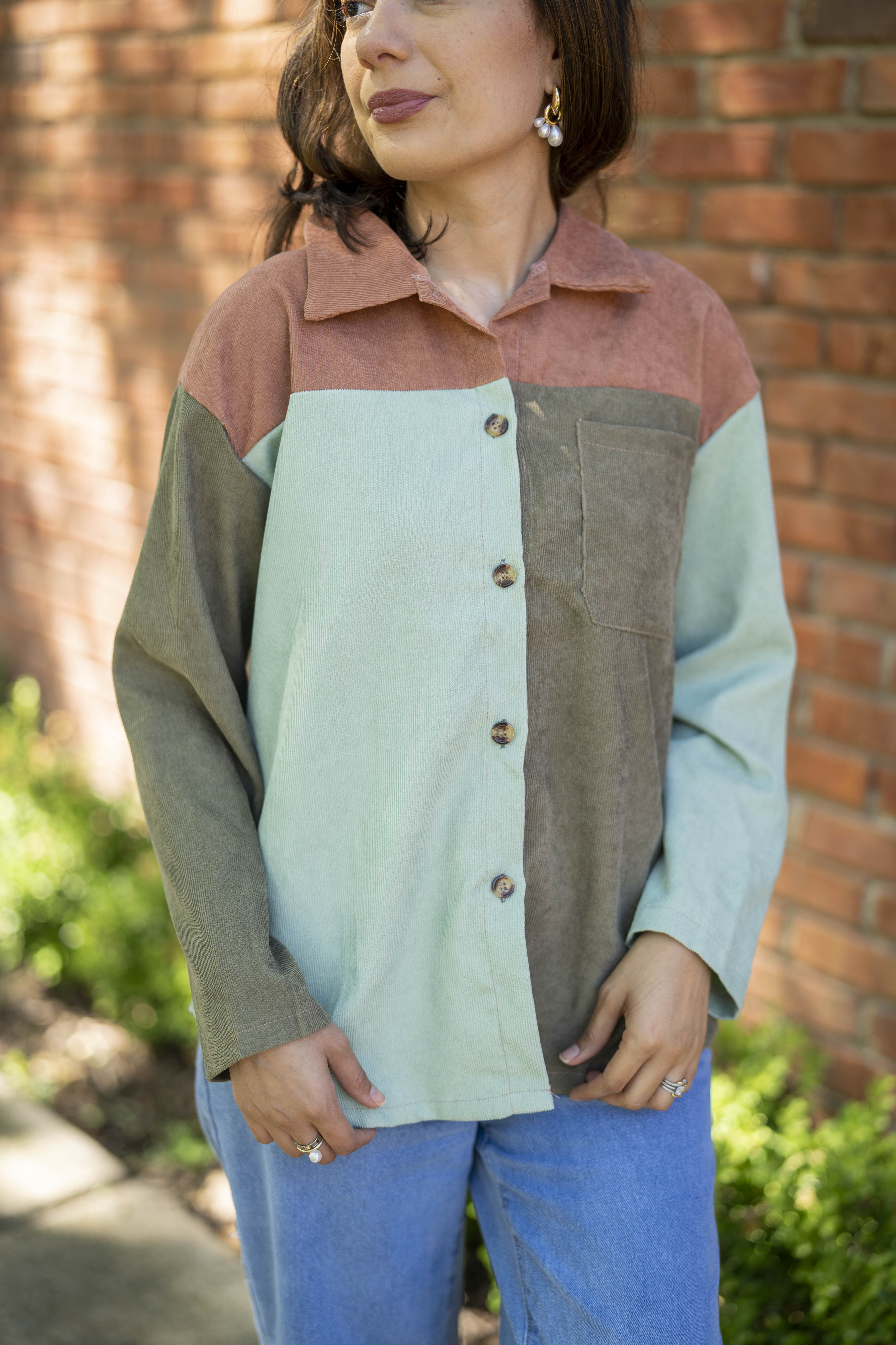 Caramel Apple Button Down - GABRIELLE ISABEL